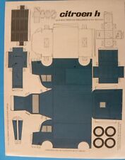 Maquette papier cartonné CITROEN H plateaux 850 ou 1500 KG