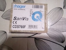 HAGER Interrupteur différentiel SanVis 63A 30mA type A auto 230V - CDS765F
