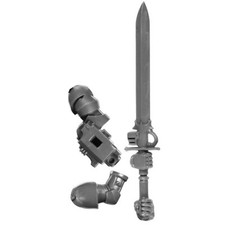 SMGK35 BRAS EPEE NEMESIS G CHEVALIER GRIS WARHAMMER 40000 BITZ W40K GREY KNIGHT