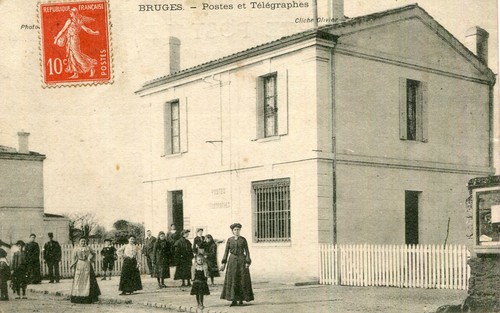 Carte bruges gironde postes - bruges,