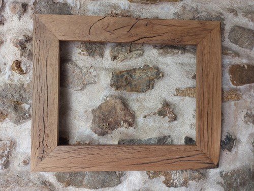 Cadre artisanal vieux bois - en,