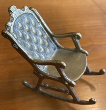 Vintage Brass Rocking Chair