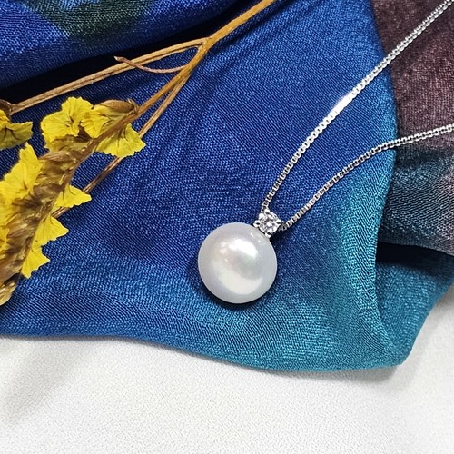 Collier argent 925 perle - 925,