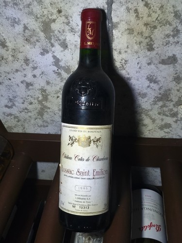 Bouteille vin lussac saint - vin,