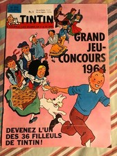 JOURNAL TINTIN 810 France (1964) BD ancienne couv Hergé avec chèque tintin TBE