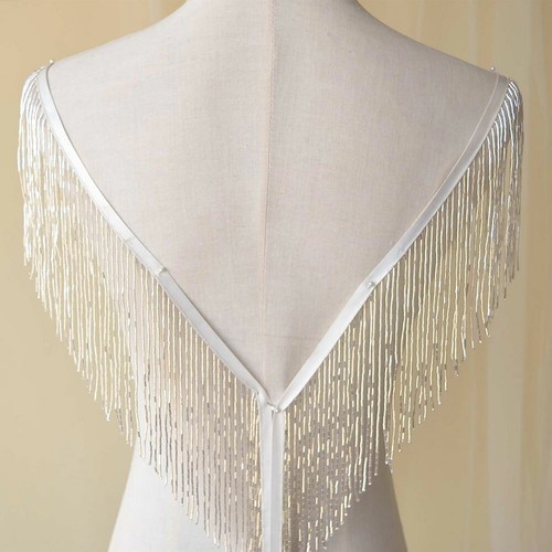 Yard frange perles avec - À,