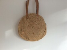 sac crochet raphia rond de