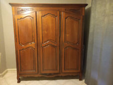 armoire chambre en chêne massif style Louis XV