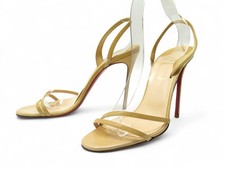 CHAUSSURES CHRISTIAN LOUBOUTIN SANDALES A BRIDES LOUBIGIRL 39.5 NUDE SHOES 795€