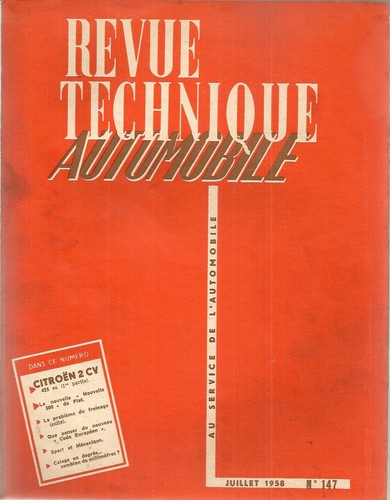 Revue technique automobile 147 - technique,