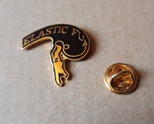 pin's Elastic fun - saut élastique (EGF doré) hauteur: 2,6 cm