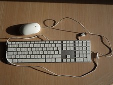Apple - Clavier A1243 Aluminium USB + Souris Mighty Mouse A1152 - Occasion TOP!