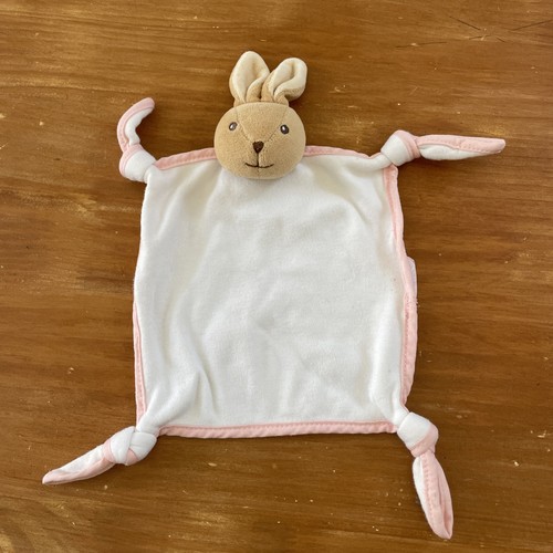 Doudou lapin beige plat carré - doudou,