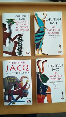 Lot romans christian - de, jacq
