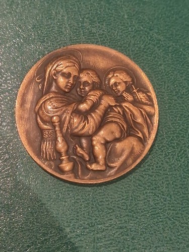 Médaillon ancien bronze - médaillon, en