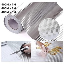 Autocollant en aluminium pour carrelage de comptoir de cuisine et protection mur