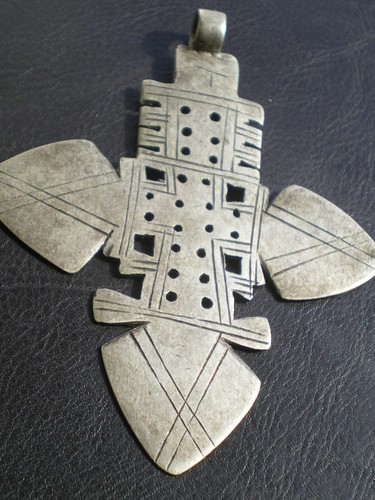 Rare croix copte alliage - croix, en