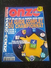 Magazine Onze Mondial Hors Serie n°40 Guide du championnat division 1 de 2003-04