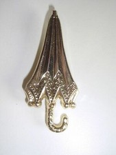 Broche PARAPLUIE Doré neuve