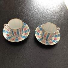 2 TASSES ET SOUS TASSES A CAFE