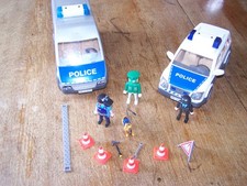 Controle de Police voiture, fourgon, personnages Playmobil