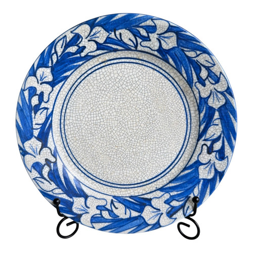Antique dedham pottery iris - dedham,