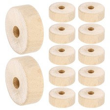 Roues En Bois 1" dia 3/8" ep 1/4" trou pour Loisirs Creatifs 12pcs