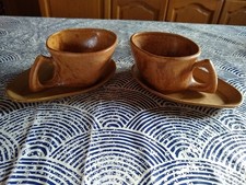 Duo de 2 tasses + soucoupes en