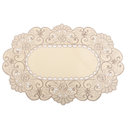 Blanc brodé dentelle - blanc, floral
