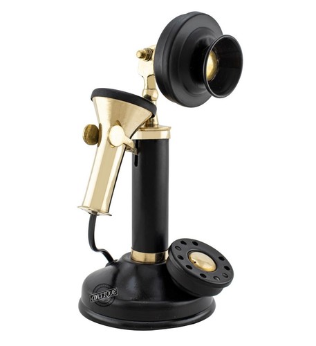 Ancien bougeoir téléphone