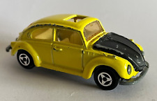Volkswagen 1302 COCCINELLE - RARE jaune capot noir - Majorette n°202 -  1/60