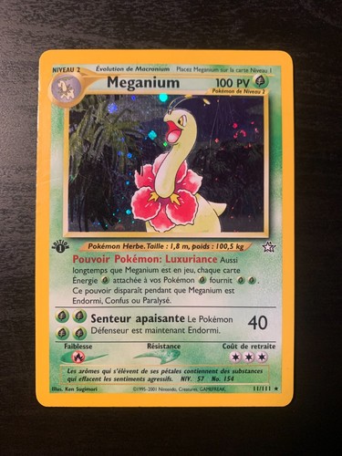 Carte pokémon meganium - carte,