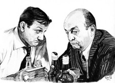 Tontons flingueurs Cuisine - Ventura, Blier - REPRODUCTION de mon dessin en A4