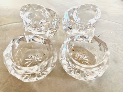 Salerons anciens en verre - ,