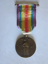 Médaille Interalliée Victoire 1914 1918 Pautot Mattei bronze WW1 French Medal