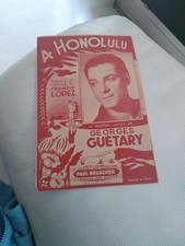 Ancienne Partition A.HONOLULU Georges Guetary 1945