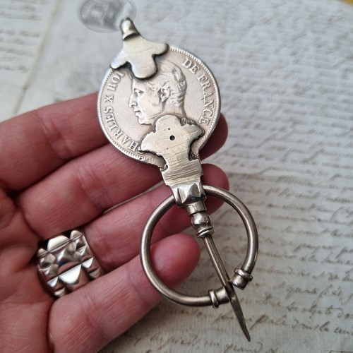 Fibule ancienne argent - fibule,