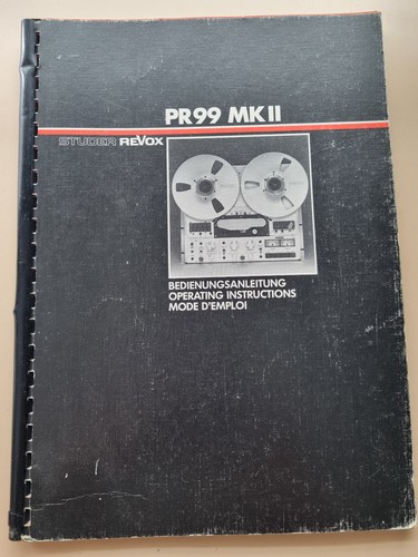 Revox mode emploi - revox,