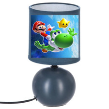 LAMPE DE CHEVET  BLEU MARIO 4