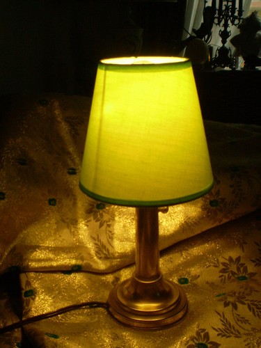 Lampe table bougeoir ancien - lampe,