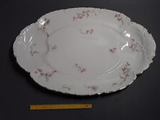 ancien grand  plat ovale porcelaine frank haviland limoges french antique
