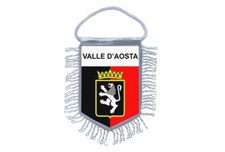 fanion mini drapeau pays voiture decoration souvenir blason italie valle d'aosta