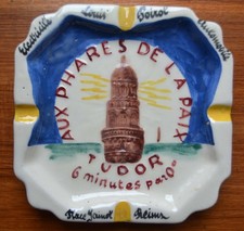 cendrier AUX PHARES DE LA PAIX Reims Tudor Electricité Automobile POIROT G&P Aÿ