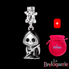 Charm  la faucheuse - Pour bracelet PANDORA - Argent Sterling 925. + pochette
