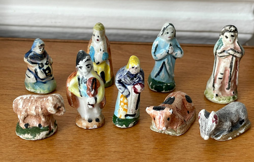 Lot fèves ancienne - de, 9