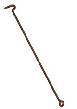 Ancien Grand Crochet de Portail en Fer Forgé de 1m Ancienne Barre de Fermeture