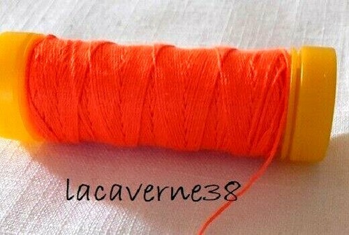 Bobine fil cordonnet - fil, orange