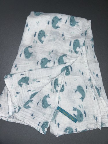 Doudou lange imprimé baleine - doudou,
