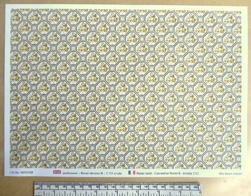 Papier peint motif floral - papier,