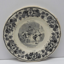 * ASSIETTE PARLANTE PORCELAINE